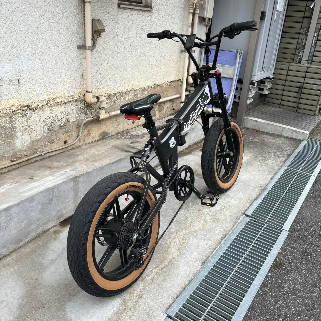 BMX自転車 ブラウンハンドルバー